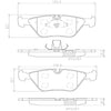 Brembo Front Disc Brake Pad Set for BMW (P06043N)