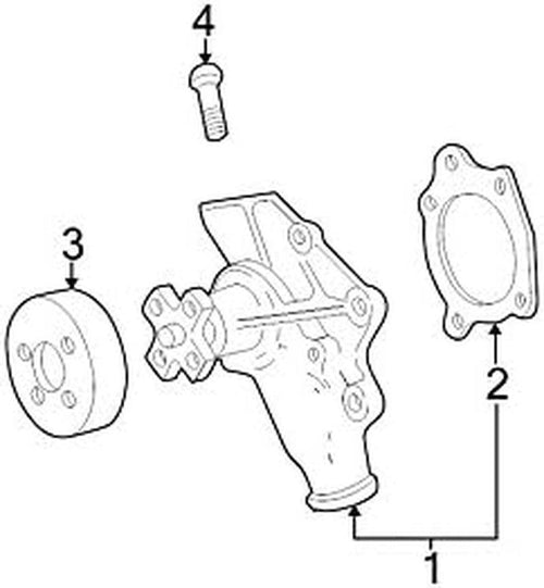 2000-2006 JEEP WRANGLER TJ GRAND CHEROKEE NEW WATER PUMP COOLING  FACTORY OEM