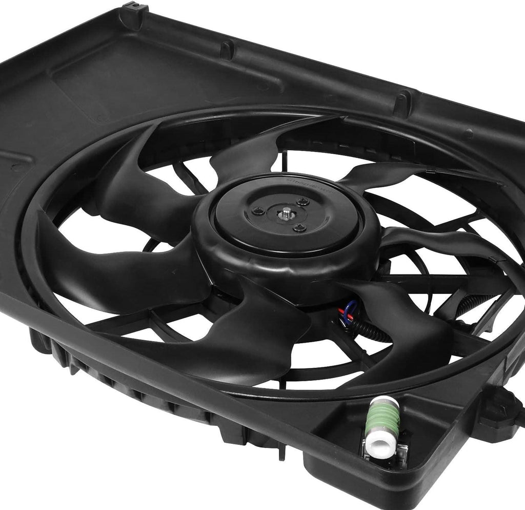 Factory Style Radiator Cooling Fan Assembly Compatible with 06-10 Kia Magentis/Optima 2.7L,OEM-RF-1157
