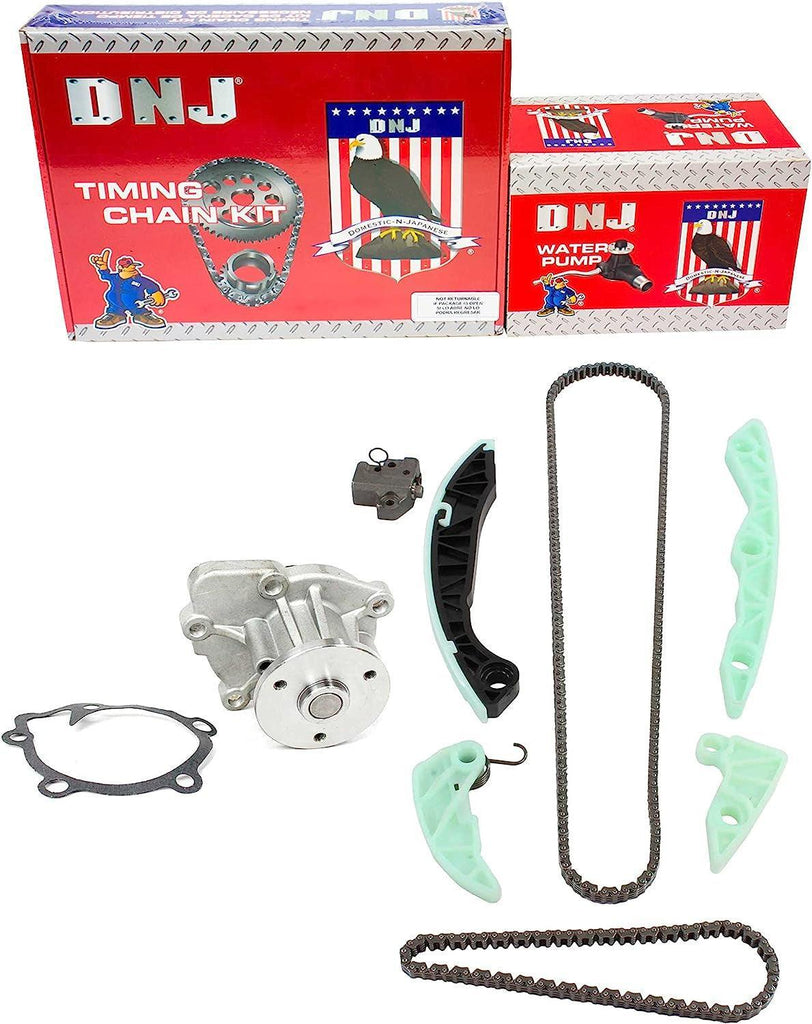 DNJ TK176WP TIMING KIT with WATER PUMP for 07-17 CHRYSLER, MITSUBISHI / L4 / 1.8L, 2.0L / 110, 122 DOHC 16V 4B11, GEMA