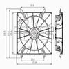 600530 Engine Cooling Fan Assembly Fits 2006 Honda CR-V