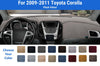 Dashboard Dash Mat Cover for 2009-2011 Toyota Corolla (Plush Velour)