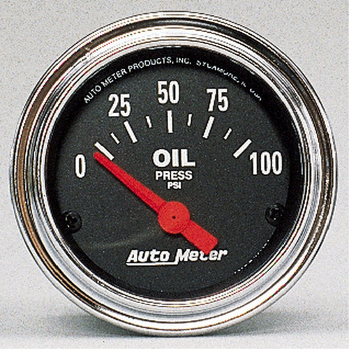 2-1/16 in. OIL PRESSURE 0-100 PSI TRADITIONAL CHROME - greatparts