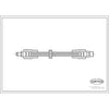 Corteco Brake Hydraulic Hose for Audi 19020656