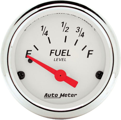 1316 Arctic White Fuel Level Gauge, 2 1/16
