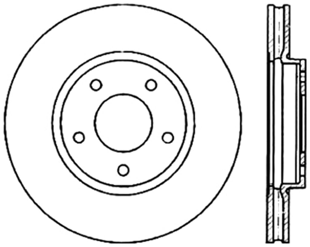 Centric Front Disc Brake Rotor for Jaguar (121.20014)