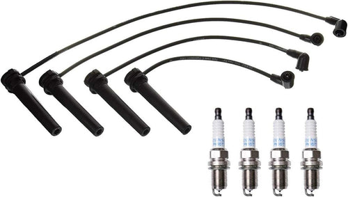 Denso Wire Set 7Mm & 4 Platinum TT Spark Plug 0.04 Kit for Nissan Altima 2.4L L4