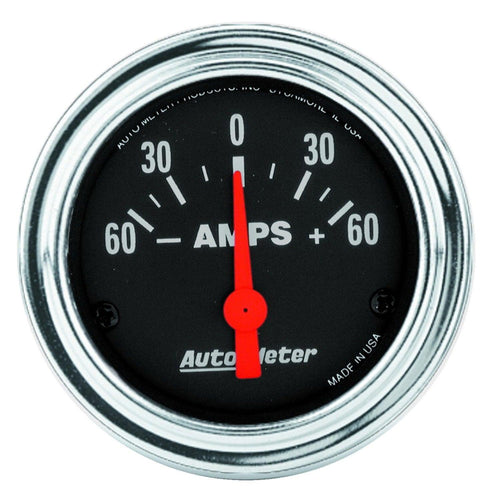 2-1/16 in. AMMETER 60-0-60 AMPS TRADITIONAL CHROME - greatparts