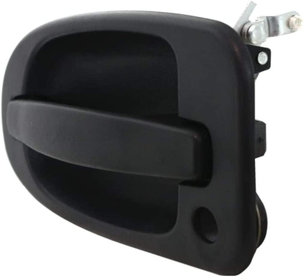 for Chevy Uplander Exterior Door Handle Front Driver Side Textured Black 2005-2009 | with Key Hole | Trim:All Submodels | GM1310147 | 10322201