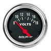 2-1/16 in. VOLTMETER 8-18V TRADITIONAL CHROME - greatparts