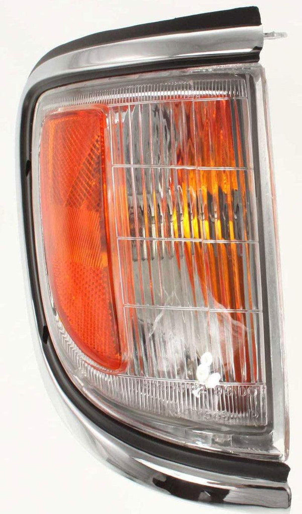 Corner Light for TOYOTA TACOMA 1995-1996 RH Assembly with Chrome Trim 2WD