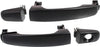 Front or Rear Exterior Door Handle Set of 2 Compatible with 2004-2008 Chevrolet Malibu, Fits 2005-2009 Chevrolet Equinox Textured Black Driver and Passenger Side