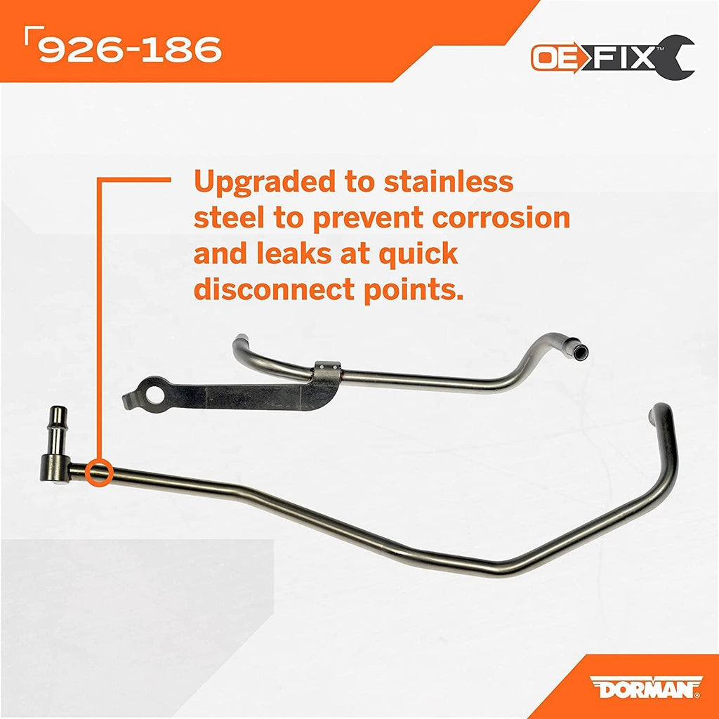 Dorman 926-186 Passenger Side Turbo Coolant Line Kit Compatible with Select Ford/Lincoln Models (OE FIX)