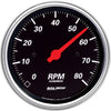 1490 Designer Black Dash Electric Tachometer Chrome Bezel, 3.375 In.