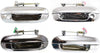 Front and Rear Exterior Door Handle Set of 4 Compatible with 2002-2009 Chevrolet Trailblazer/Gmc Envoy Chrome Driver and Passenger Side