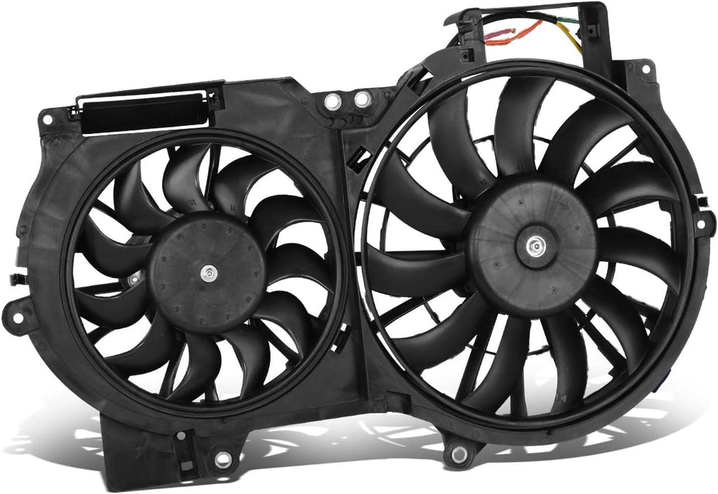 Factory Style Radiator Cooling Fan Assembly Compatible with 05-11 Audi A6 3.2L,OEM-RF-0304