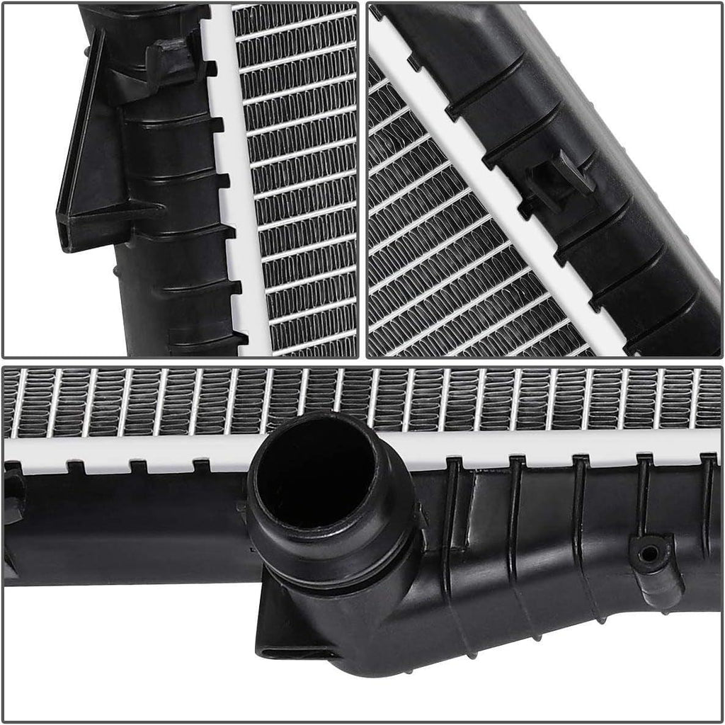 OEM-RA-2594 2594 OE Style Aluminum Cooling Radiator Compatible with 01-06 BMW X5 3.0 AT, 23-1/8" W X 23-1/8" H X 1" D, 1-1/2" Inlet / 1-1/2" Outlet