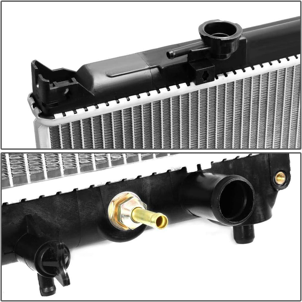 OEM-RA-1864 1-Row OE Style Aluminum Cooling Radiator Compatible with 92-98 Sidekick/Tracker AT, 19-3/16" W X 16-13/16" H X 1-1/4" D, 1-1/8" Inlet, 1-1/8" Outlet