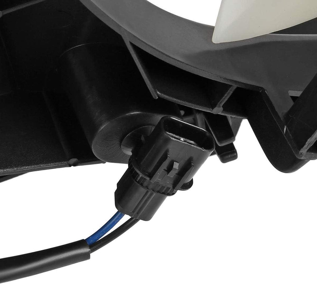 OEM-RF-0221 Factory Style Radiator Cooling Fan Assembly Cooling Efficiency Improved Direct Replacement [Compatible with 2004-2012 Galant],Black