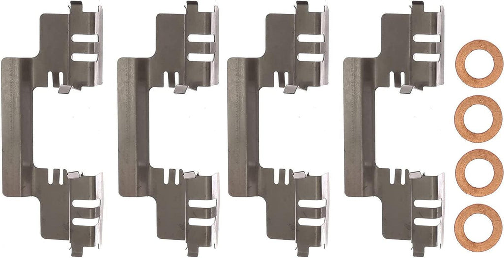 Gold 18FR2470KSD Rear Brake Caliper Set with Clips and Washers (Performance Friction Ready Coated)