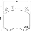 Brembo Front Disc Brake Pad Set for 10-11 E550 (P50087)