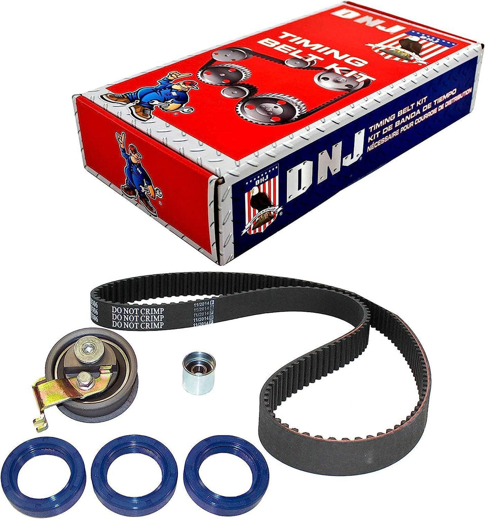 DNJ TBK800B Timing Belt Kit/For 1999-2006 / Audi, Volkswagen / A4, A4 Quattro, Beetle, Golf, Jetta, TT, TT Quattro / 1.8L / DOHC / 20V / 1781Cc / AMU, APH, ATC, AWD, AWM, AWP, AWV, AWW, BEA, BKF