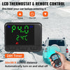 Diesel Air Heater 5KW Parking Heater 12V Truck Heater, One Air Outlet, with Black LCD Switch, Remote Control, Fast Heating Compact Diesel Heater, for Car, RV Truck, Boat, Campervans, Caravans