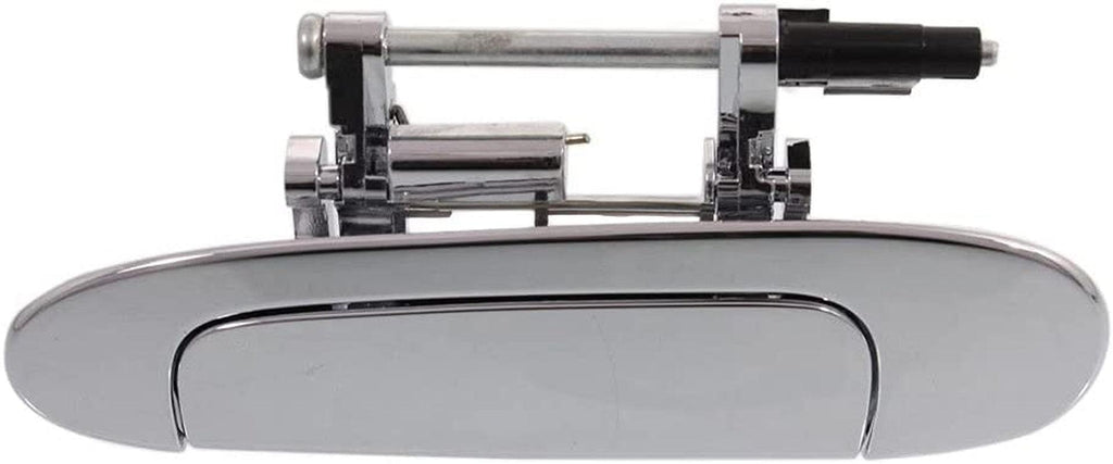 Aftermarket Rear Exterior Door Handle Compatible with 2000-2005 Toyota Echo All Chrome, Set of 2, Driver and Passenger Side