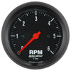 3-3/8 in. IN-DASH TACHOMETER 0-6000 RPM Z-SERIES - greatparts