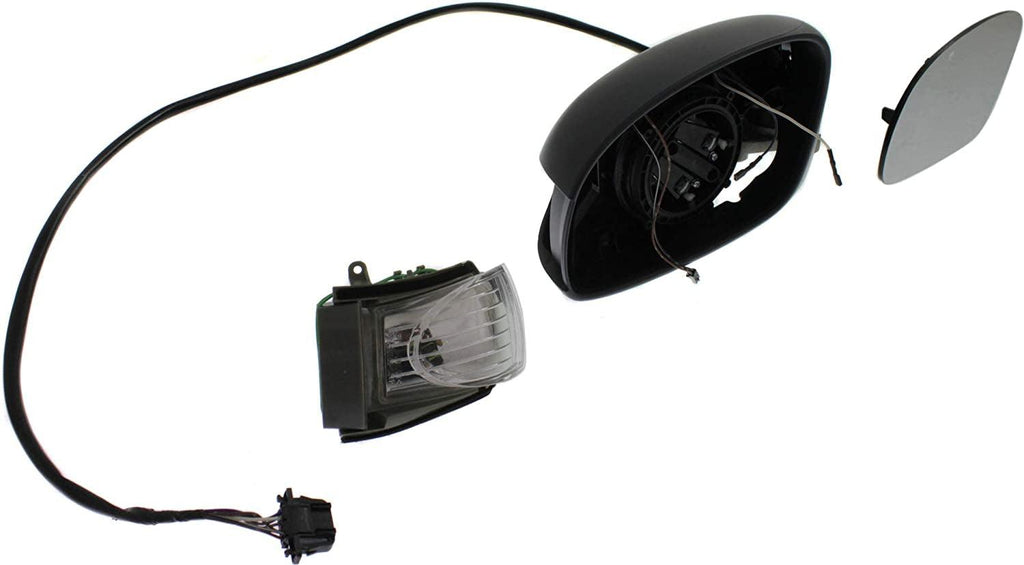 Mirror Compatible with 2003-2010 Volkswagen Beetle Driver Side, Heated, Power Glass, In-Housing Signal Light