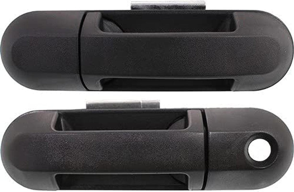 Front Exterior Door Handle Set of 2 Compatible with 2002-2010 Ford Explorer and 2007-2010 Explorer Sport Trac Textured Black Driver and Passenger Side