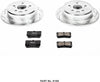 K195 Rear Z23 Carbon Fiber Brake Pads with Drilled & Slotted Brake Rotors Kit