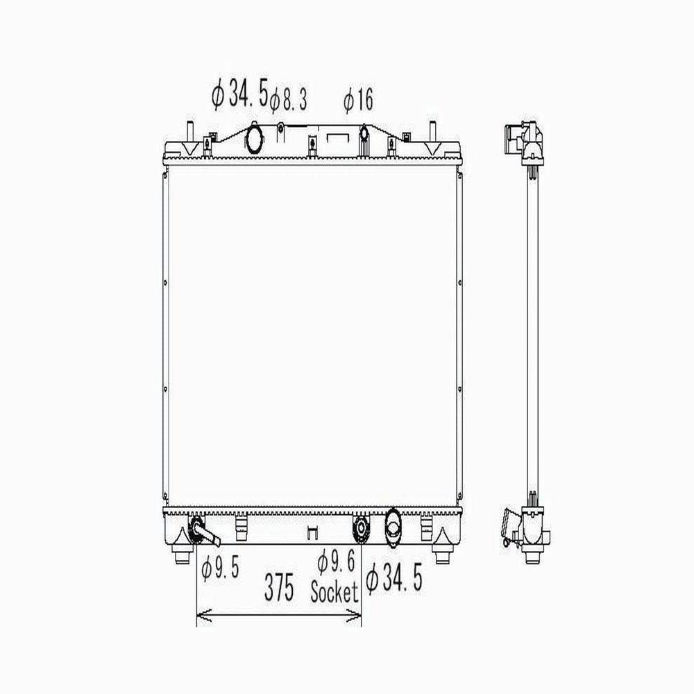 Radiator Fits 1981 Plymouth Sapporo