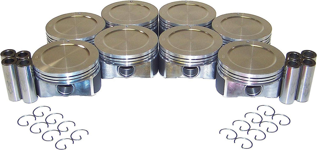 DNJ P3160A.20 Oversize Piston Set for 2003-2005 / Chevrolet, GMC, Hummer/Express 2500, Express 3500, H2, Savana 2500, Savana 3500, Sierra 1500 HD, Sierra 2500, Sierra 2500 HD, Sierra 3500, Silverado