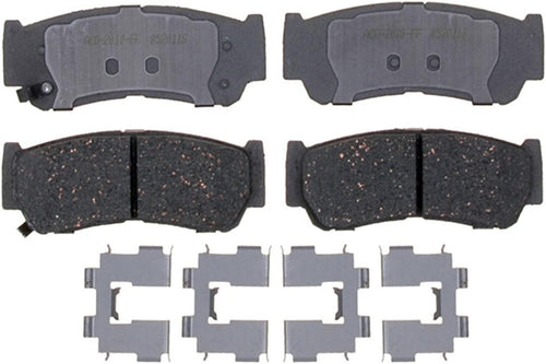 14D1297CH Advantage Ceramic Rear Disc Brake Pad Set with Hardware