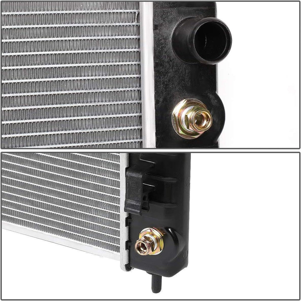 OEM-RA-2850 OE Style Aluminum Core Radiator Compatible with 06-11 Chevy HHR AT/MT,21-5/8" W X 17-5/16" H X 7/8" D,1-3/8" Inlet / 1-3/8" Outlet
