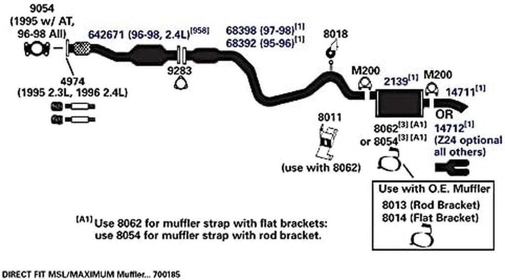 8054 Exhaust Bracket