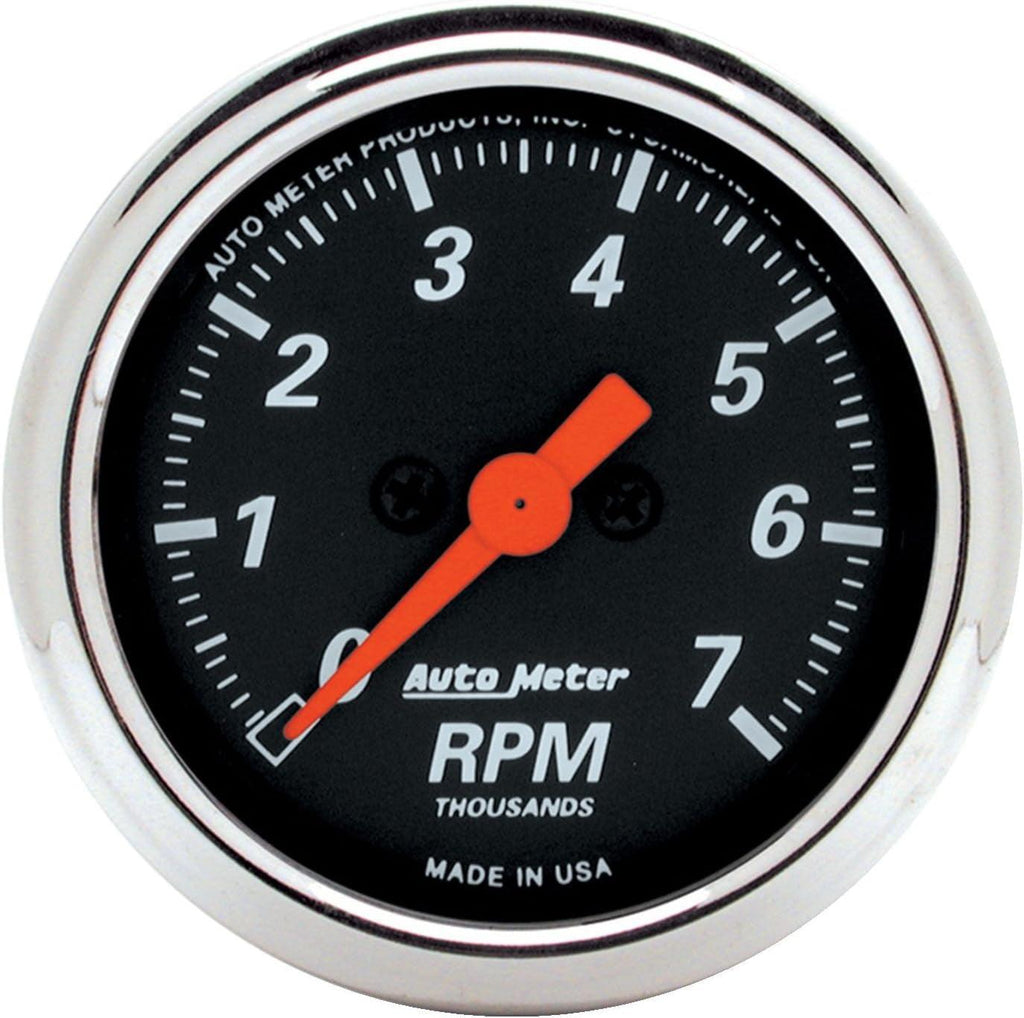 1477 Designer Black Dash Electric Tachometer, 2.3125 In.