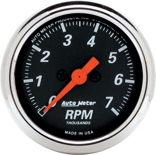1477 Designer Black Dash Electric Tachometer, 2.3125 In.