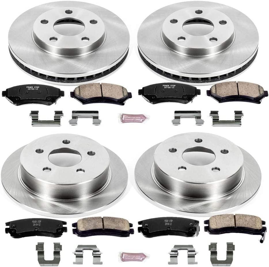 KOE2554 Autospecialty Front and Rear Replacement Brake Kit-Oe Brake Rotors & Ceramic Brake Pads