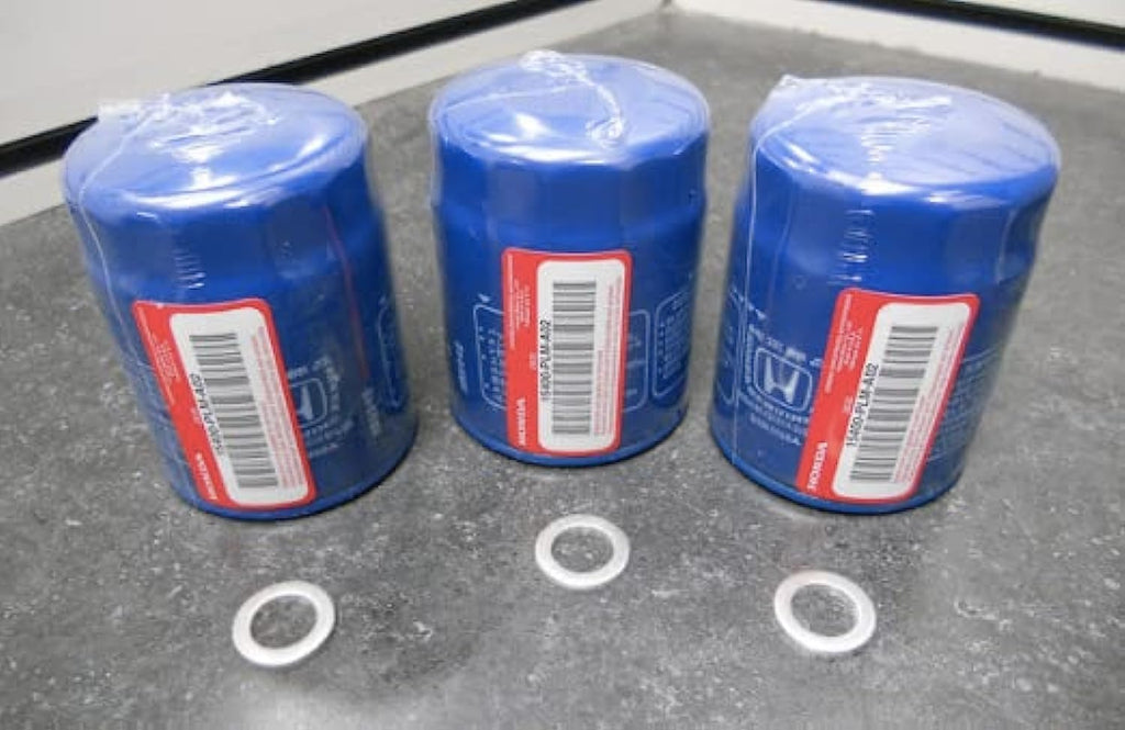 Genuine  / Acura Engine Oil Filter + Washers 15400-PLM-A02 - Set of 3