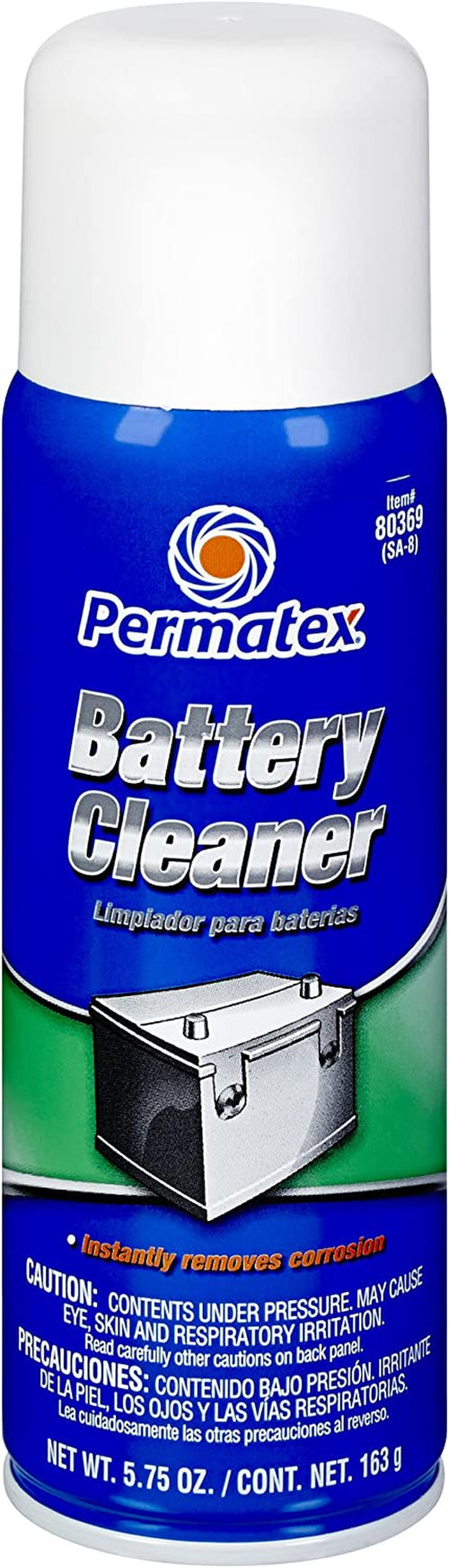 Permatex 80369 Battery Cleaner, 5.75 Oz. Net Aerosol Can