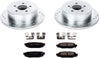 K4632 Rear Z23 Carbon Fiber Brake Pads with Drilled & Slotted Brake Rotors Kit