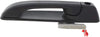 Compatible with Ram 1500 2011-2017 Exterior Door Handle Passenger Side Front, Textured Black | with Key Hole | Trim:All Submodels | CH1311164 | 55112382AD