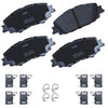 Bendix Friction Front Disc Brake Pad Set for Prius Prime, Corolla (SBC2176)