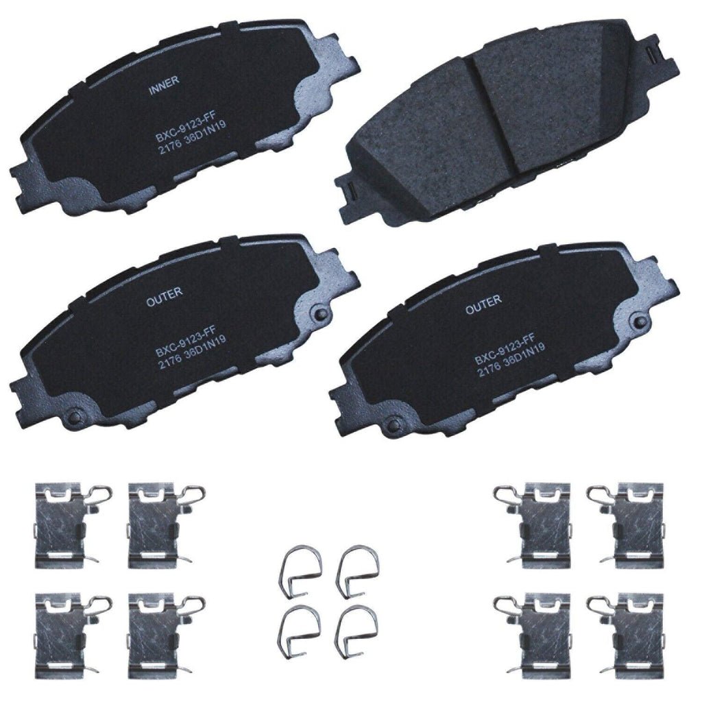 Bendix Friction Front Disc Brake Pad Set for Prius Prime, Corolla (SBC2176)