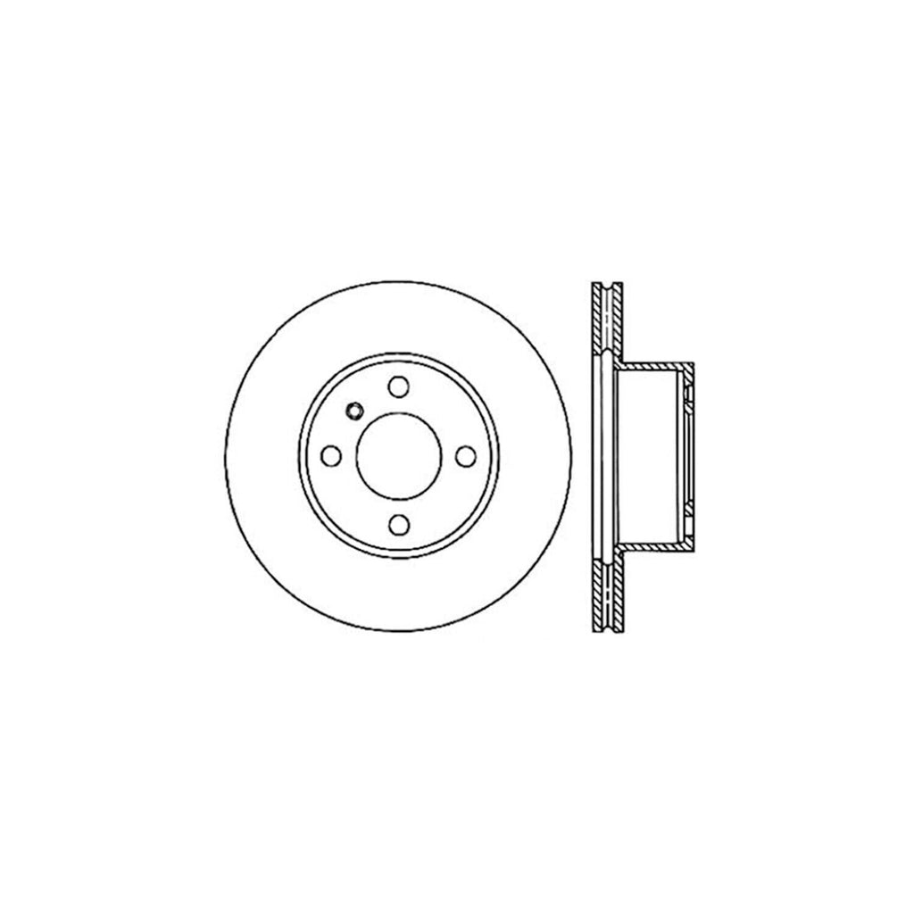 Centric Front Disc Brake Rotor for 1977 320I (121.34006)