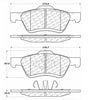 Centric Front Disc Brake Pad for Escape, Mariner, Tribute (103.10470)