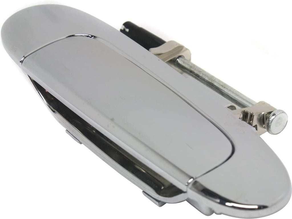 Aftermarket Rear Exterior Door Handle Compatible with 2000-2005 Toyota Echo All Chrome, Set of 2, Driver and Passenger Side