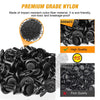 120PCS Car Bumper Retainer Clips & Nylon Fasteners Rivet Kit 6Mm 7.6Mm 8Mm 8.8Mm 10Mm Door Trim Panel Clips Bumper Push Rivet Clips, 1PC Fastener Remover, Black